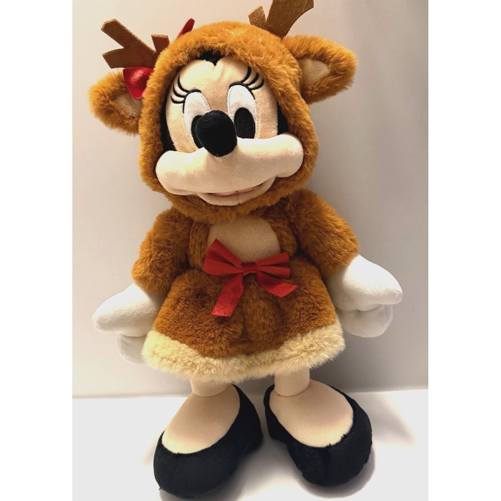 Disney 2025 Christmas Minnie‎ Mouse Reindeer 15 Inch Plush Holiday - Picture 6 of 12